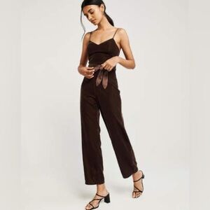 Abercrombie & Fitch Brown Jumpsuit